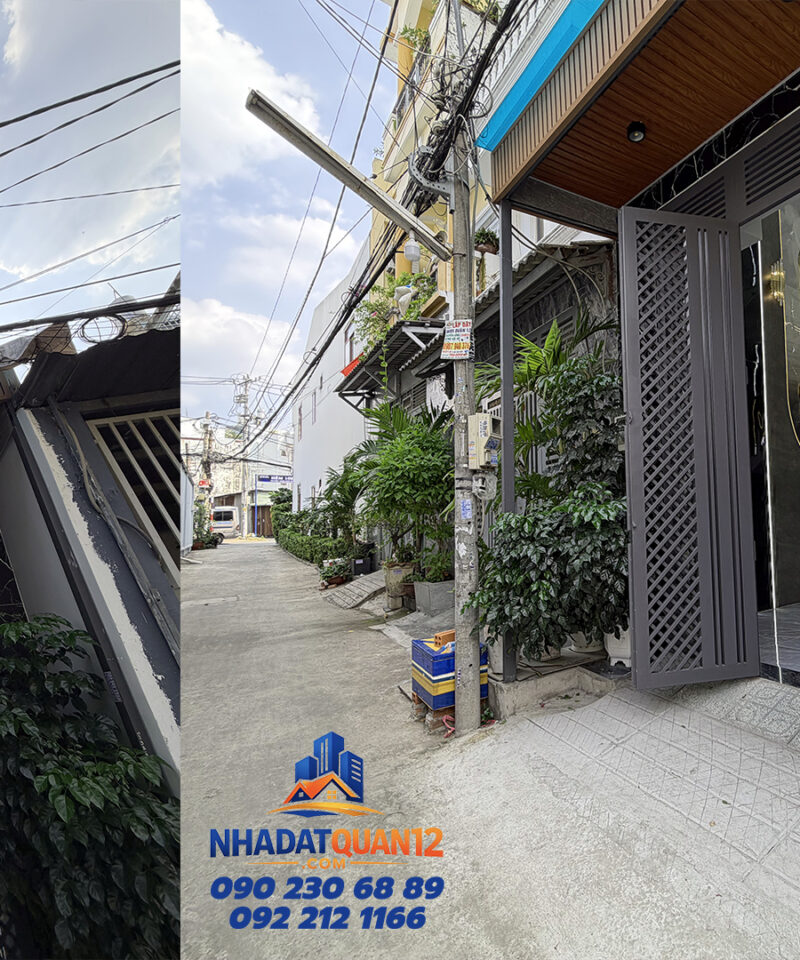Nhà phố 4 x 14m đường Lâm Thị Hố 1 xẹc P. Tân Chánh Hiệp, Quận 12