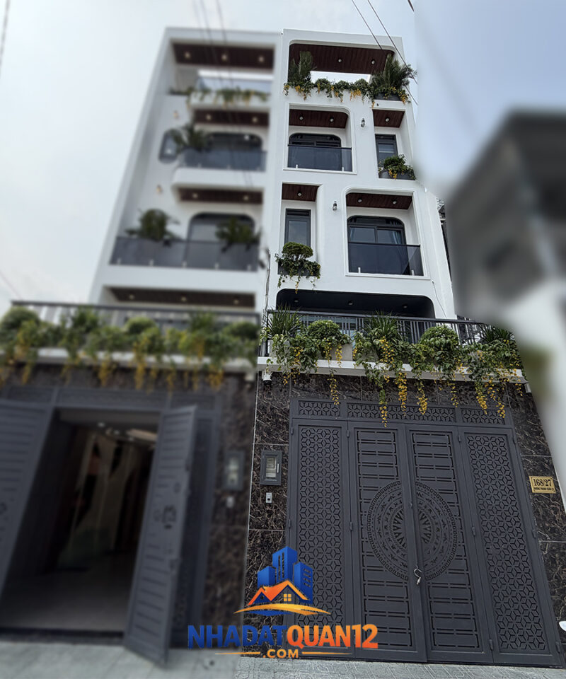Bán nhà đẹp Quận 12 – 1 trệt 3 lầu, vị trí sát cầu 8 Cao, giá cực tốt