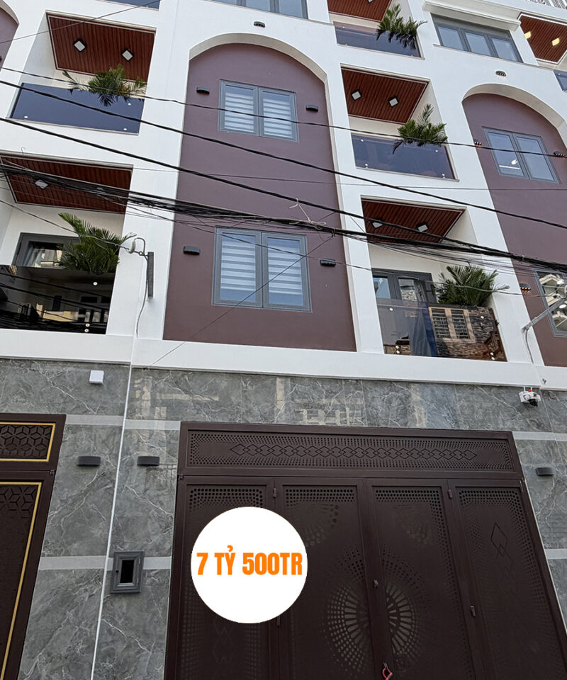 Nhà phố Nguyễn Thị Kiểu Q12 – 1 trệt 3 lầu, thiết kế châu Âu, giá chỉ 7 tỷ 500